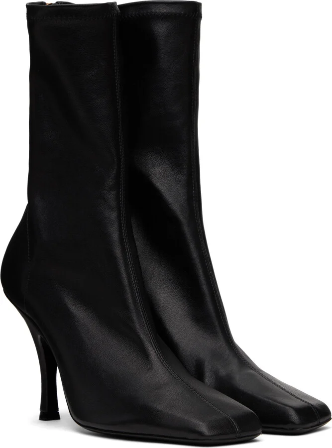 KHAITE Black Eva Mid Calf Boots - Image 4