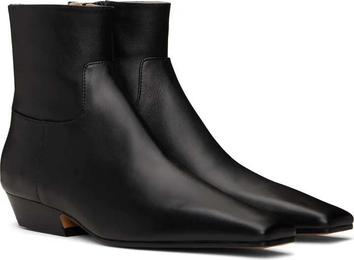 KHAITE Black Marfa Ankle Boots - Image 4