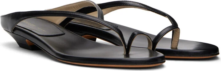 KHAITE Black Marion Sandals - Image 4