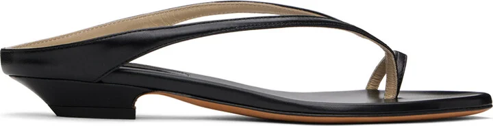 KHAITE Black Marion Sandals