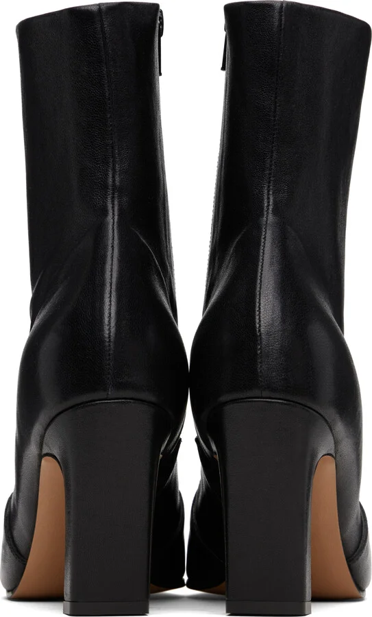 KHAITE Black Nevada Stretch High Boots - Image 2