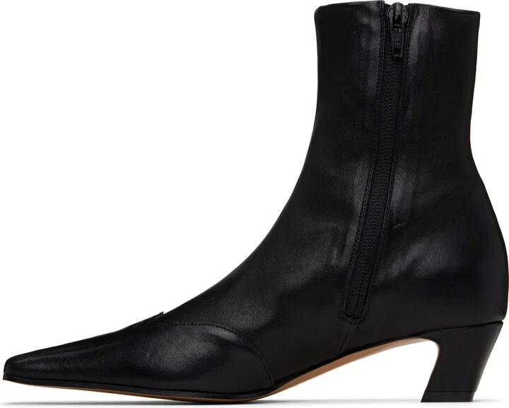 KHAITE Black Nevada Stretch Low Boots - Image 3
