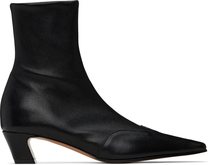 KHAITE Black Nevada Stretch Low Boots