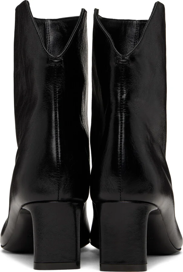 KHAITE Black Ona Ankle Boots - Image 2