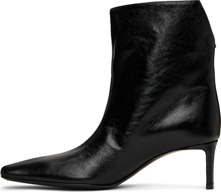 KHAITE Black Ona Ankle Boots - Image 3