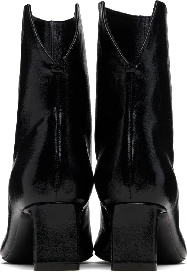 KHAITE Black Ona Ankle Boots - Image 2