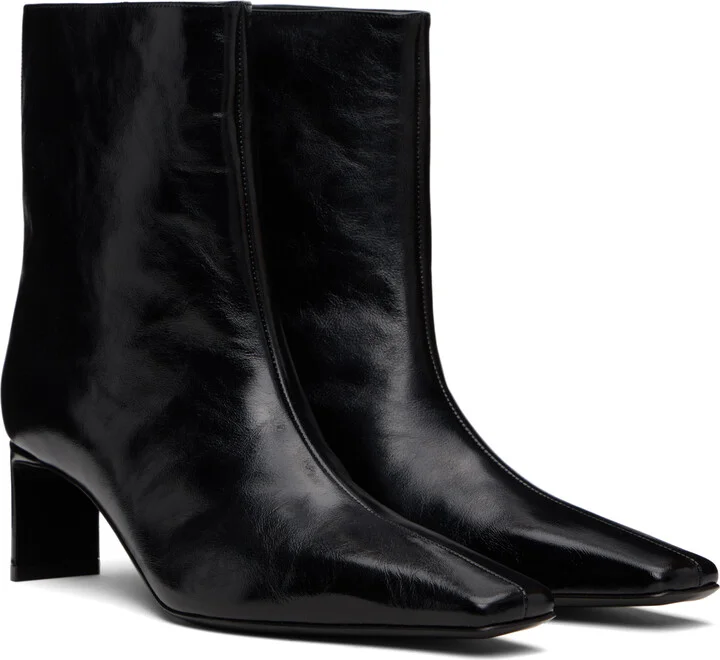 KHAITE Black Ona Ankle Boots - Image 4