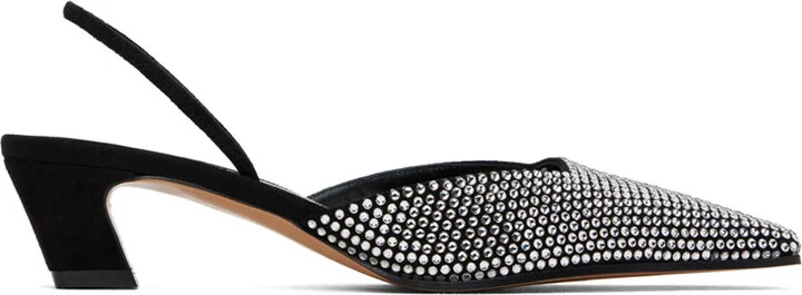 KHAITE Black Roosevelt Heels