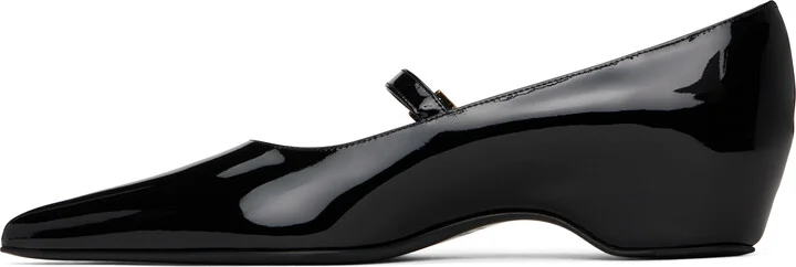 KHAITE Black Sybil Mary Jane Ballerina Flats - Image 3