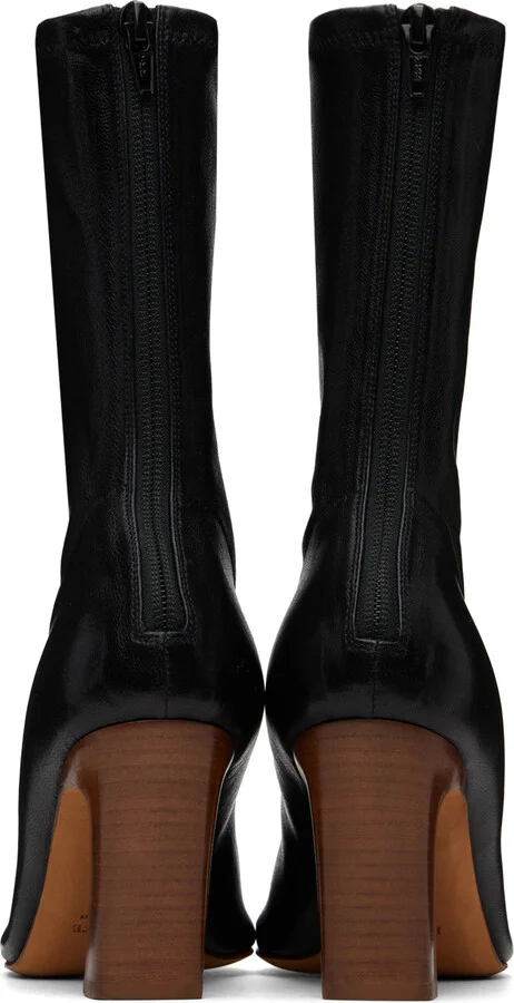 KHAITE Black 'The Apollo' Heel Boots - Image 2
