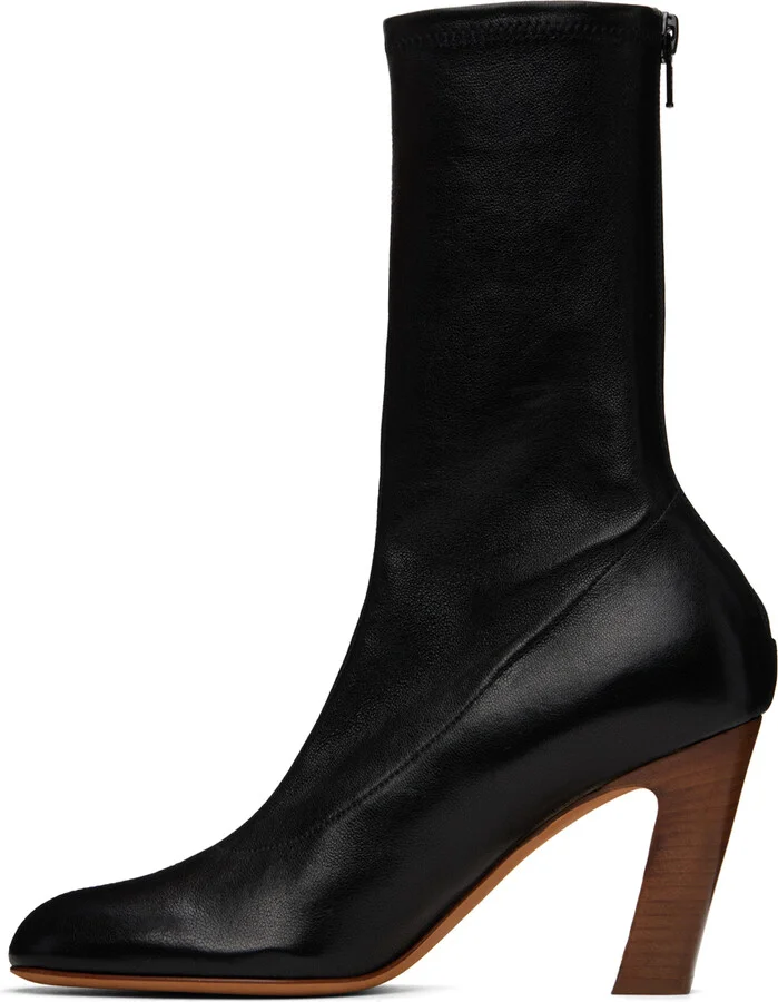 KHAITE Black 'The Apollo' Heel Boots - Image 3