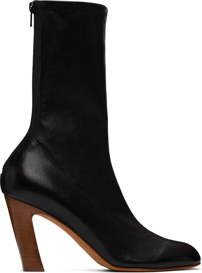 KHAITE Black 'The Apollo' Heel Boots