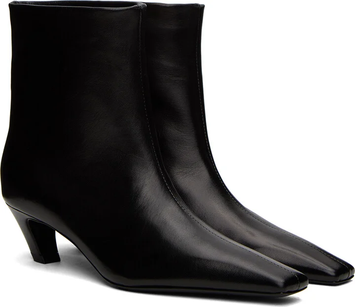 KHAITE Black 'The Arizona' Boots - Image 4