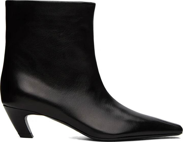 KHAITE Black 'The Arizona' Boots
