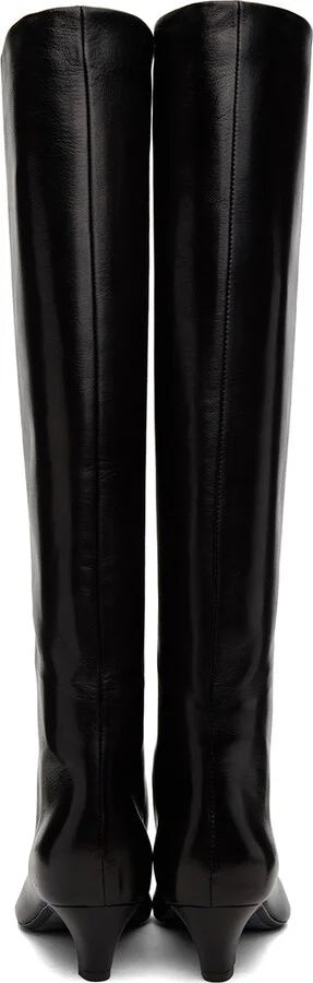 KHAITE Black 'The Davis' Boots - Image 2