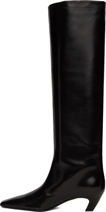KHAITE Black 'The Davis' Boots - Image 3