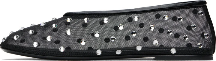 KHAITE Black 'The Marcy' Ballerina Flats - Image 3