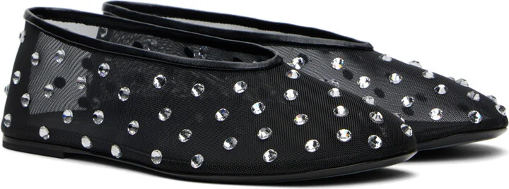 KHAITE Black 'The Marcy' Ballerina Flats - Image 4