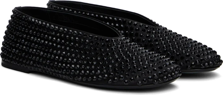 KHAITE Black 'The Marcy' Ballerina Flats - Image 4