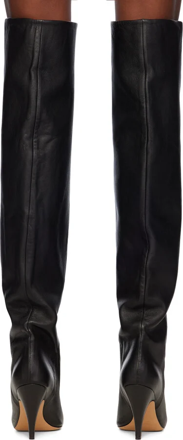 KHAITE Black 'The River' Tall Boots - Image 2