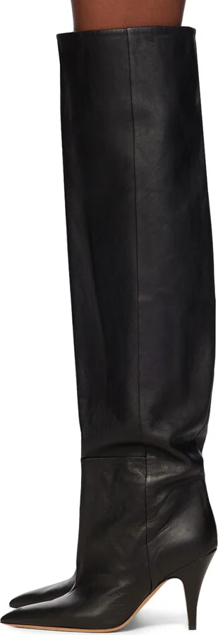 KHAITE Black 'The River' Tall Boots - Image 3