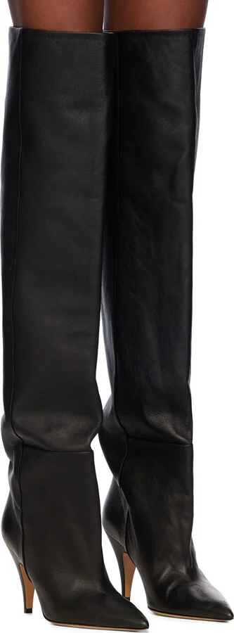 KHAITE Black 'The River' Tall Boots - Image 4