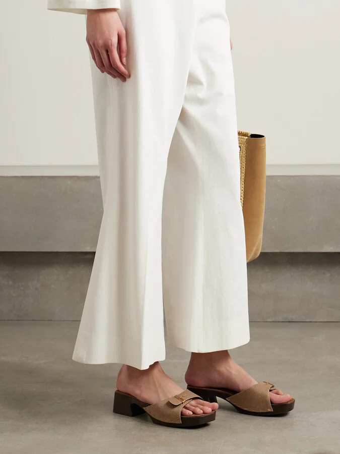 KHAITE - Britt Buckled Calf Hair Mules - Neutrals - Image 2