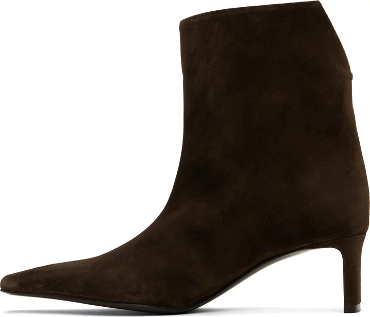 KHAITE Brown Ona Ankle Boots - Image 3