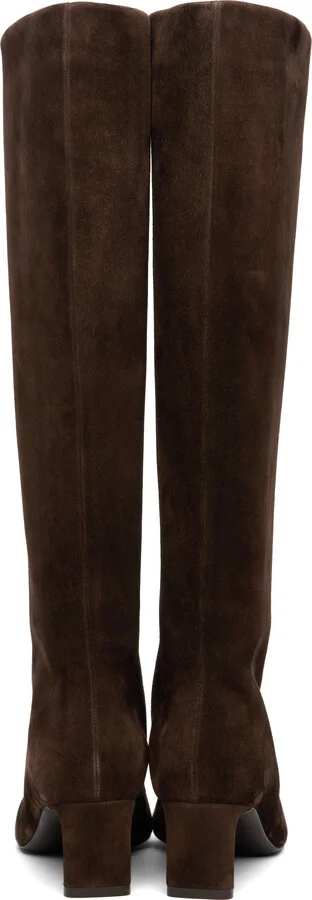 KHAITE Brown Ona Knee-High Tall Boots - Image 2