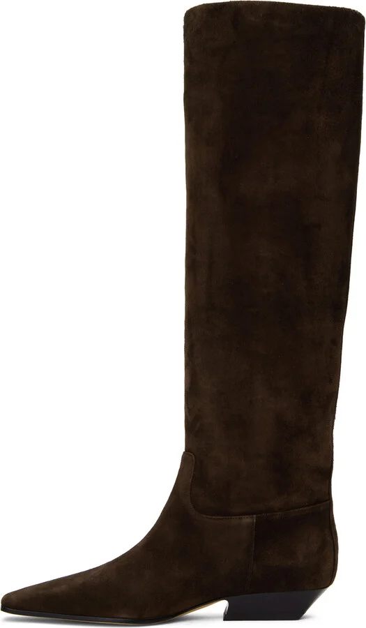 KHAITE Brown 'The Marfa' Boots - Image 3