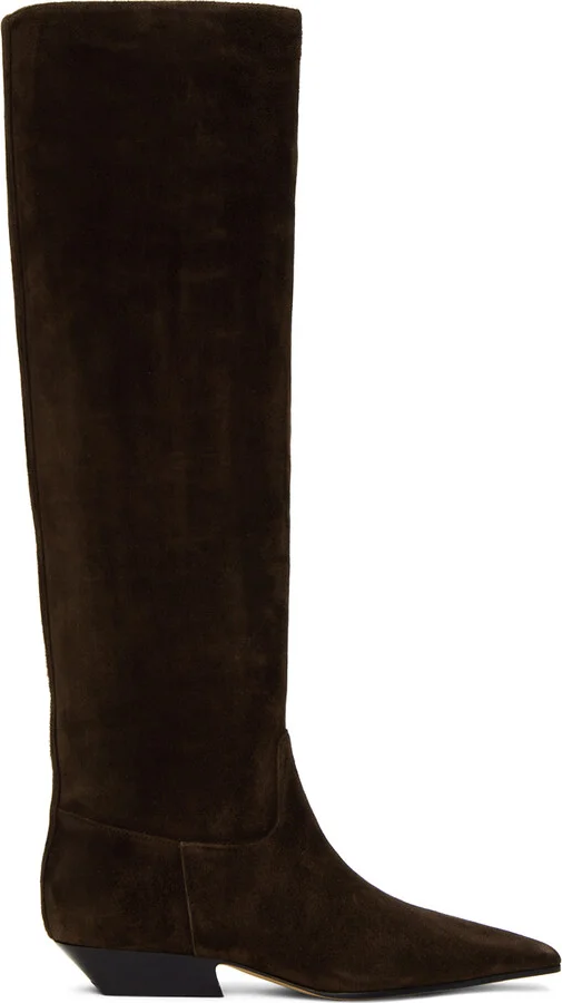 KHAITE Brown 'The Marfa' Boots