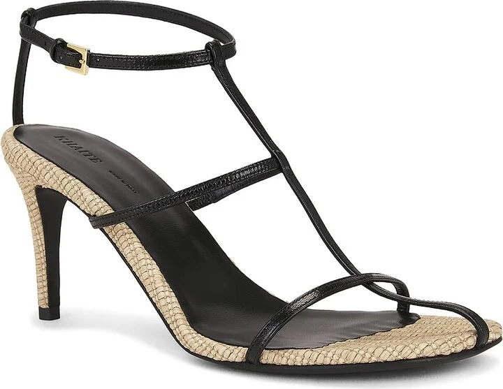 KHAITE Cage Sandal in Black,Neutral - Image 2