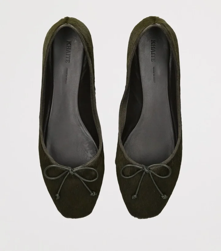 Khaite Calf Hair Charlotte Ballerina Flats - Image 4