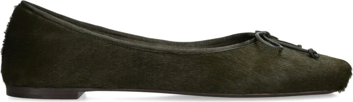 Khaite Calf Hair Charlotte Ballerina Flats