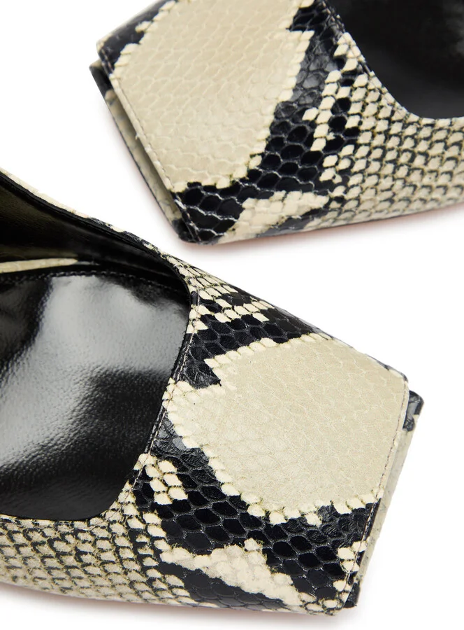 Khaite Cedar 90 Python-effect Leather Pumps - Image 3