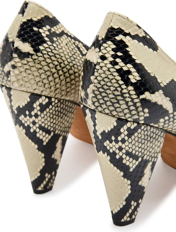 Khaite Cedar 90 Python-effect Leather Pumps - Image 4