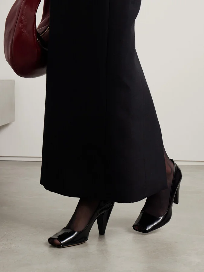KHAITE - Cedar Glossed-leather Pumps - Black - Image 2