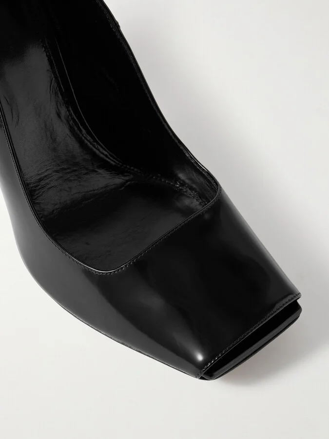 KHAITE - Cedar Glossed-leather Pumps - Black - Image 4