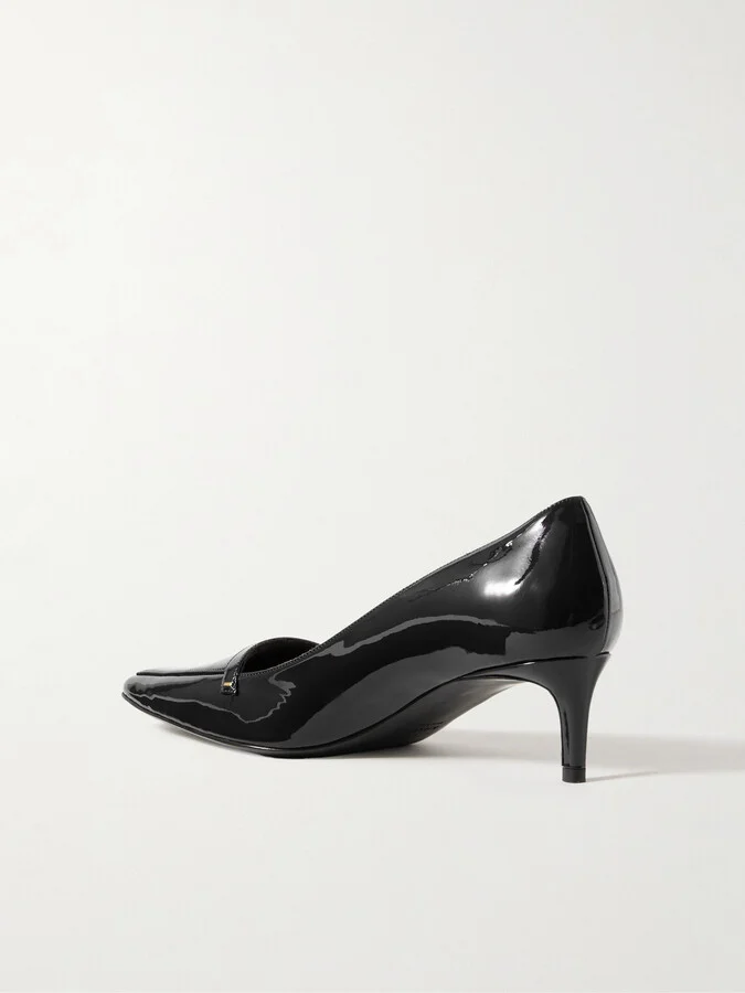 KHAITE - Celia Patent-leather Pumps - Black - Image 3