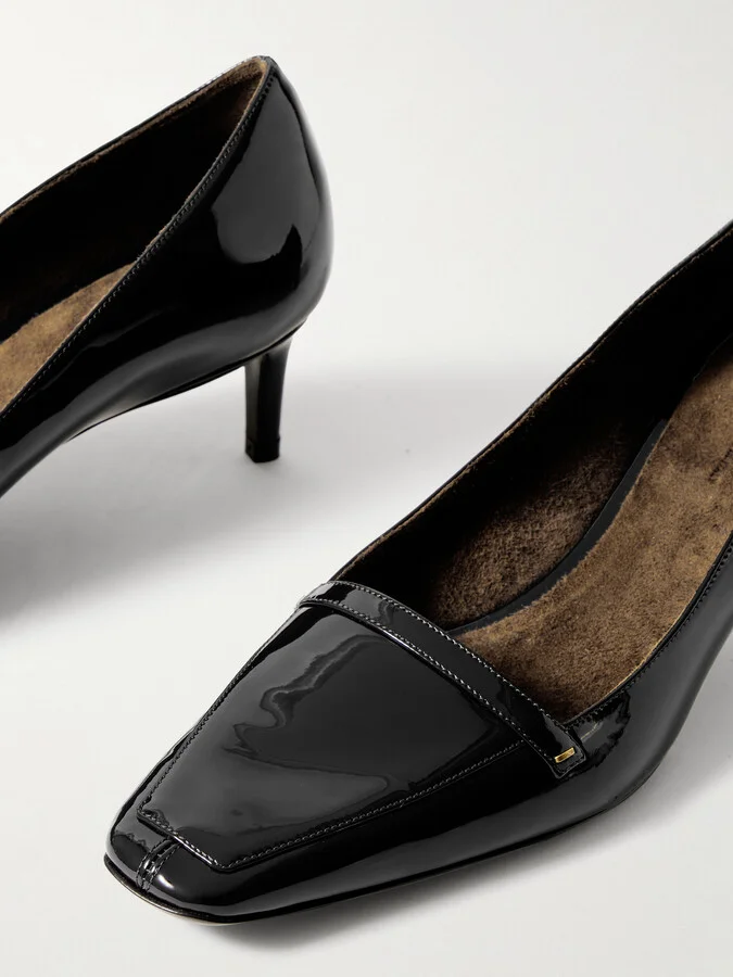 KHAITE - Celia Patent-leather Pumps - Black - Image 4