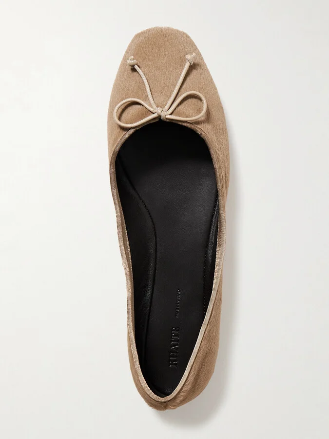 KHAITE - Charlotte Calf Hair Ballet Flats - Neutrals - Image 5
