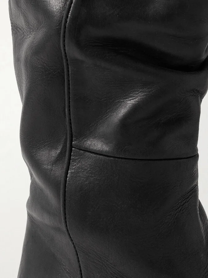 KHAITE - Clive Leather Boots - Black - Image 4