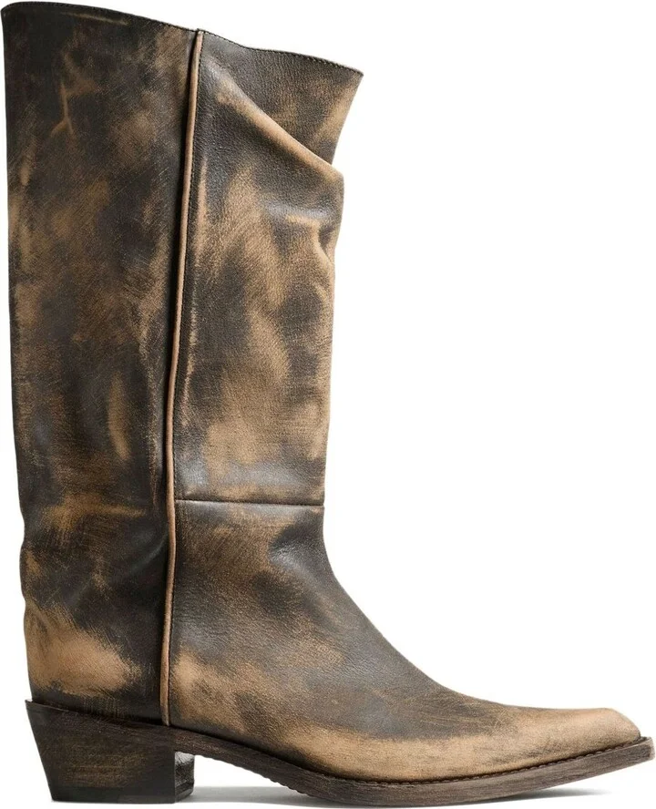 KHAITE Clive Leather Boots
