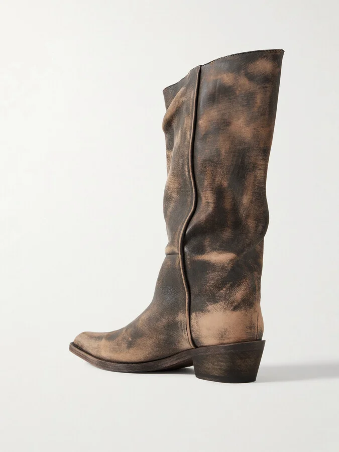 KHAITE - Clive Leather Boots - Neutrals - Image 3