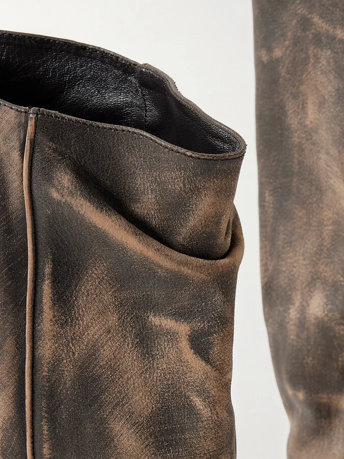 KHAITE - Clive Leather Boots - Neutrals - Image 4