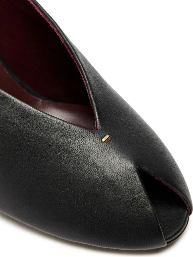 Khaite Cloak 75 Leather Mule - Image 7