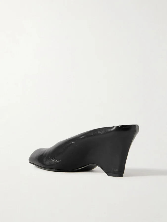 KHAITE - Colt Leather Mules - Black - Image 3