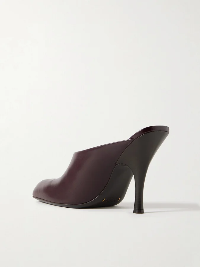 KHAITE - Colt Leather Mules - Purple - Image 3