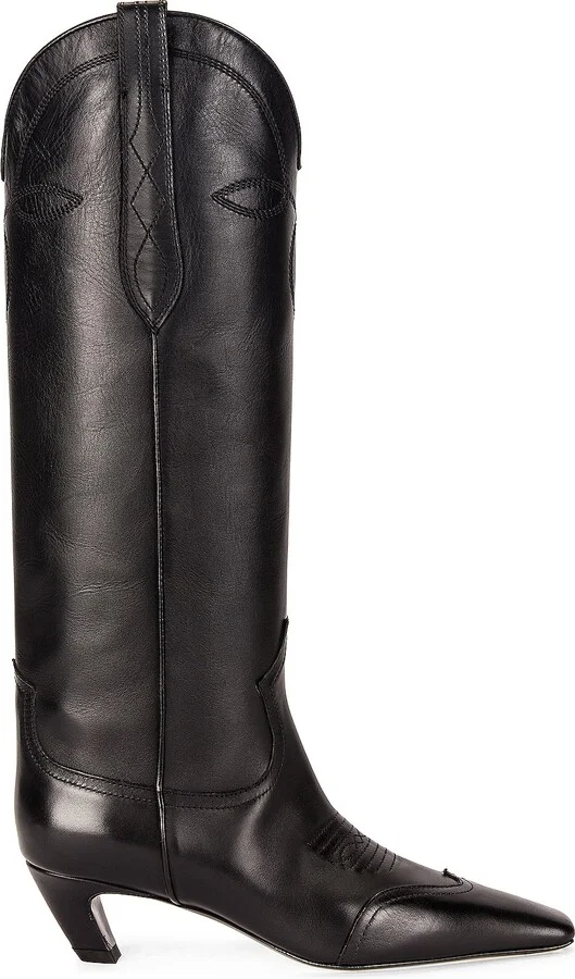 KHAITE Dallas Boots in Black