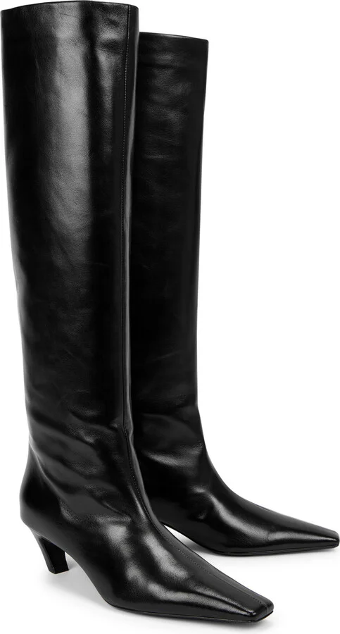 Khaite Davis 50 Leather Knee-high Boots - Image 2